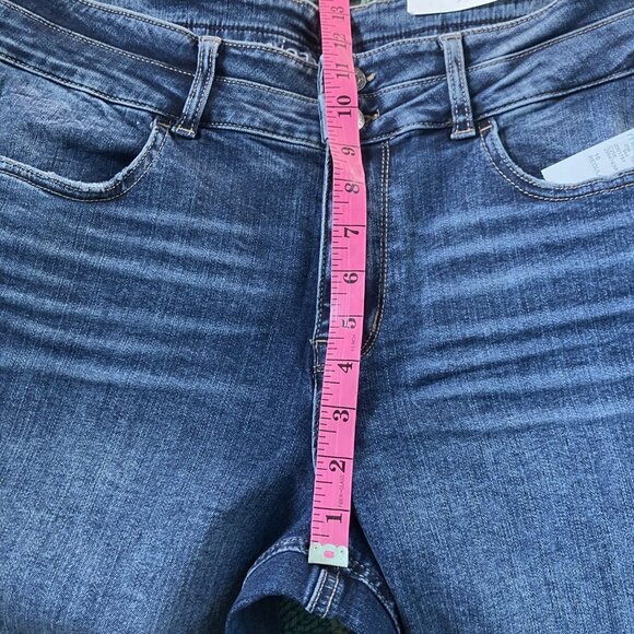 NWT Maurices Flared Jeans Womens 16 Blue Stretch High Rise - Picture 8 of 10